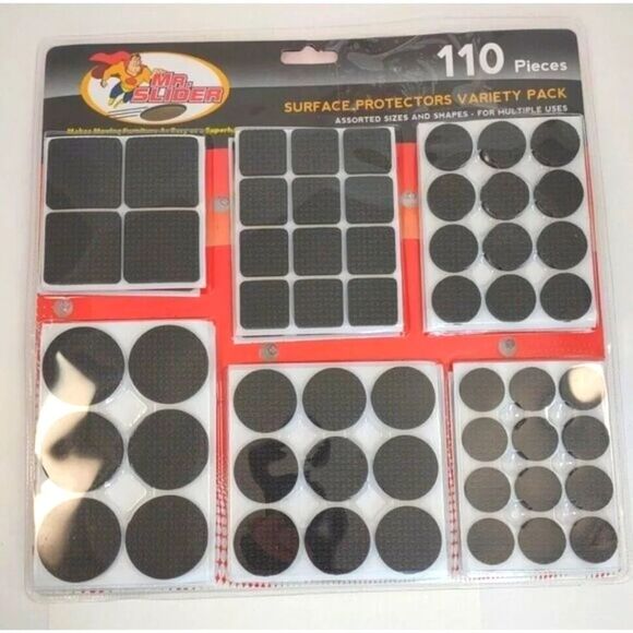 Surface Protectors Black 110 Piece Multi Purpose Mr. Slider - Picture 1 of 16